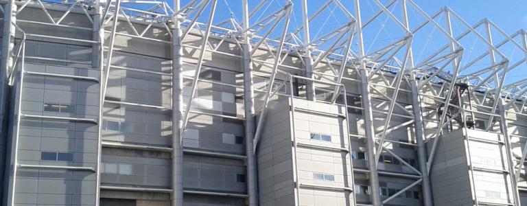 Fußballfeld von Newcastle United.